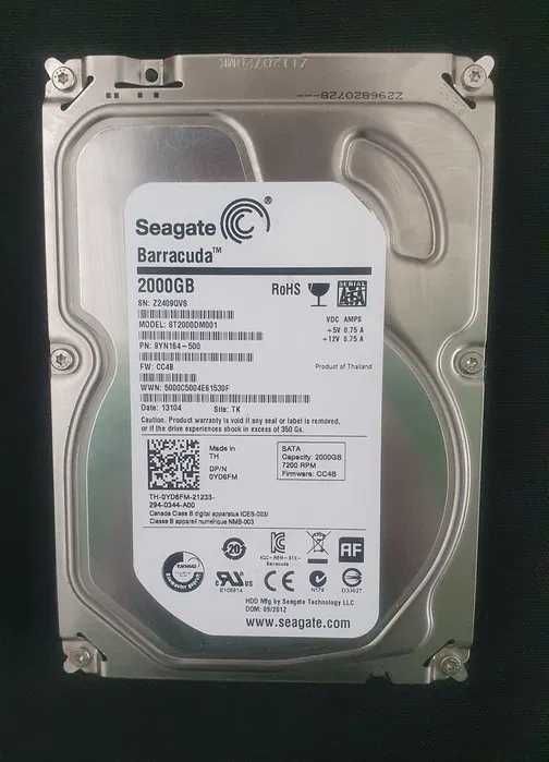Жёсткий диск ЖД HDD 3'5 Seagate Barracuda 2TB