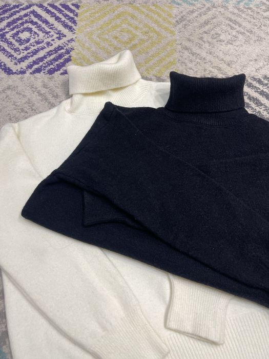 Водолазка черный белый