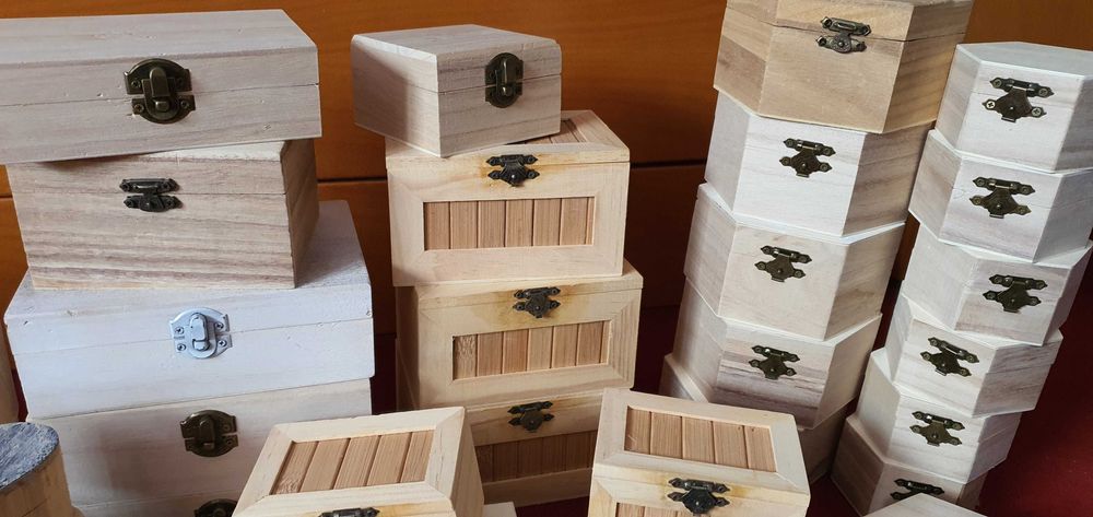 Cutiute din lemn* 40 bucati