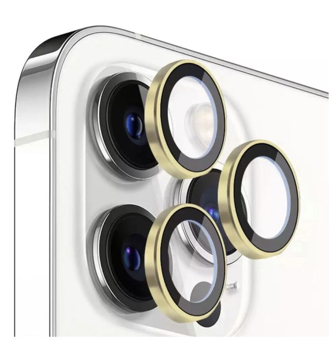 Iphone 14/15/16/17 PRO MAX PLUS AIR Folie Sticla Camera Metalic Ring