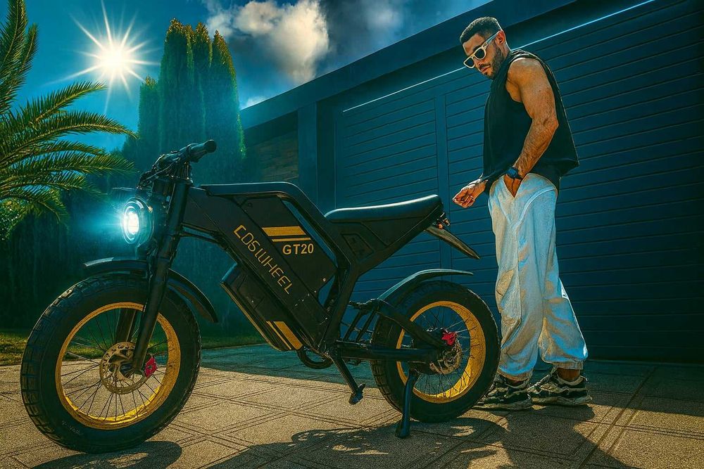 Coswheel GT20 MAX – Електрически Мото Стил Велосипед 60V, 2000W, 40Ah