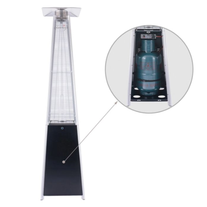 Газов отоплител-чадър 13 kW, 227 см – външен газов отоплител с калъф и