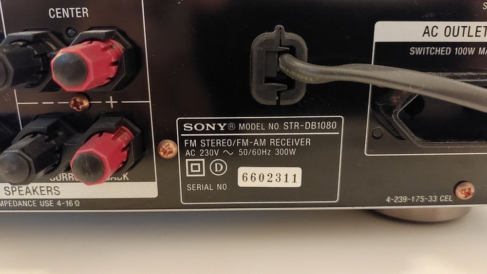 Receiver 5.1 Surround Sony STR-DB1080QS