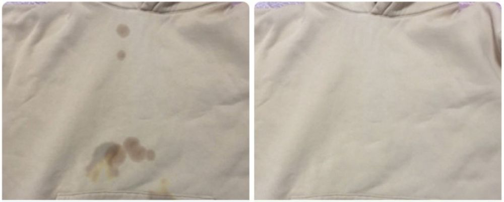 Препарат за почистване на мазни петна от дрехите/ Ефективно отстранява