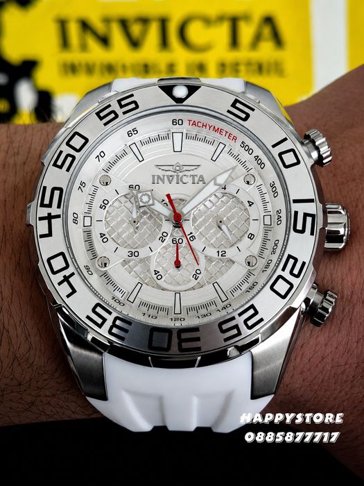 INVICTA Pogo White/Silver 50 mm, Инвикта нов мъжки часовник