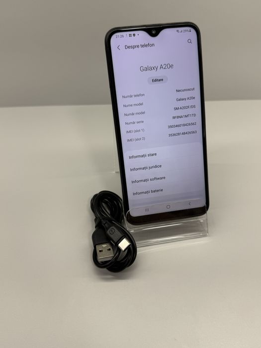 Samsung Galaxy A20e 32GB Black