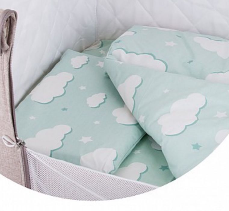 Бебешки спален комплект и органайзер за легло