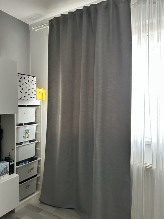 Draperii Ikea  gri/noi