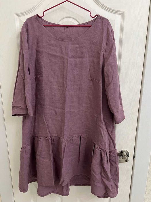 Новые Комбинезон и платье Annyway, размер 54/58, лён 100%