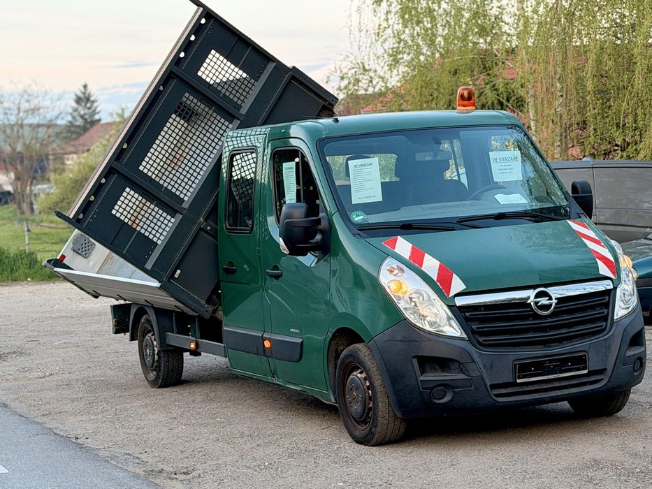 Opel movano 2.3 basculabil pe 3 parti, TVA DEDUCTIBIL, 2014, 143000km [3.5t se conduce cu B] NU RENAULT MASTER