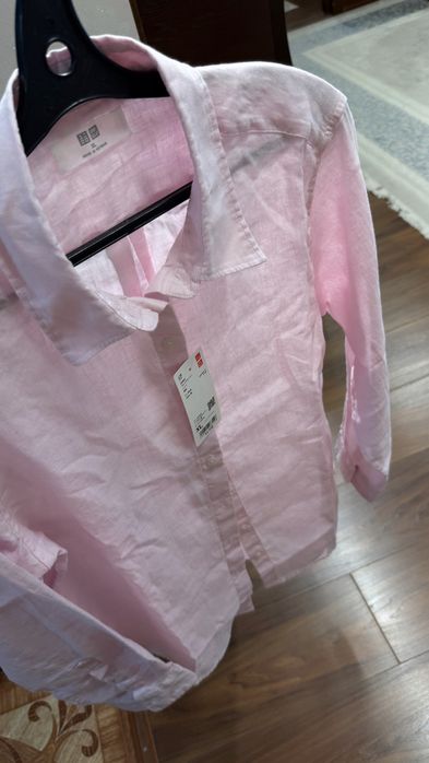 Льняная рубашка Uniqlo