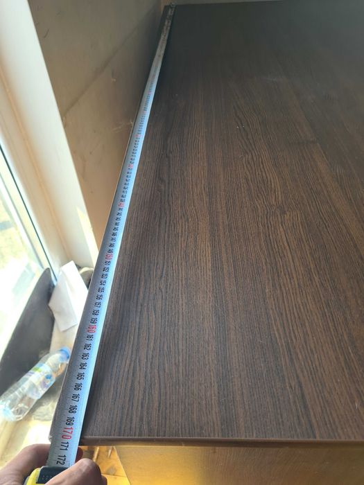 Кафяво ъглово бюро