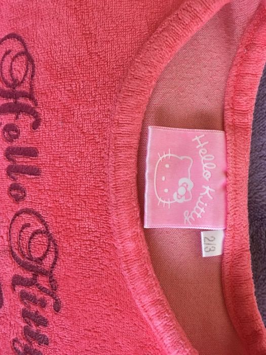 2г Hello Kitty пижама и розов халат полар