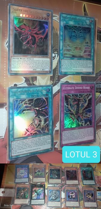 Loturi Yu-Gi-Oh cartonașe originale ENG M/NM