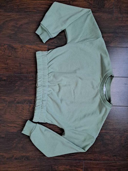 Bluză cropped oversized Mango din bumbac - XS-S