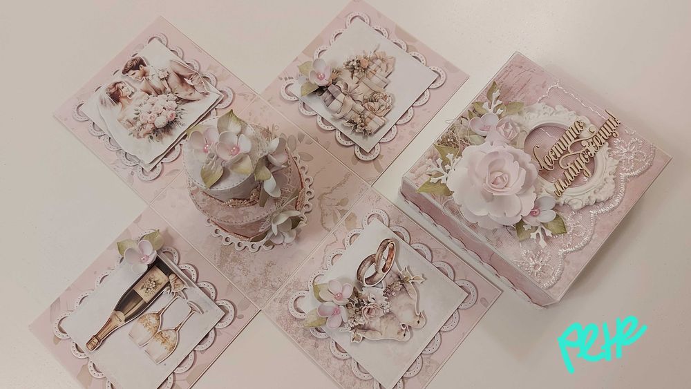 Ръчна експлодираща кутия за сватба, юбилей, бал, рожден ден