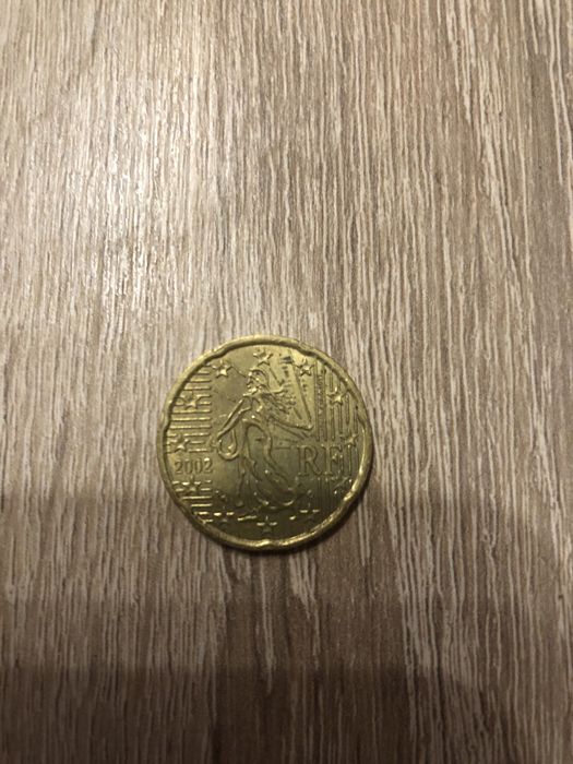 Moneda 20 euro centi RF anul 2002