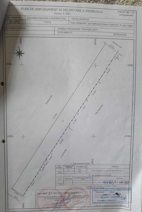 Vand teren Stefanesti Arges Aleea Linistii FN 1182mp intravilan