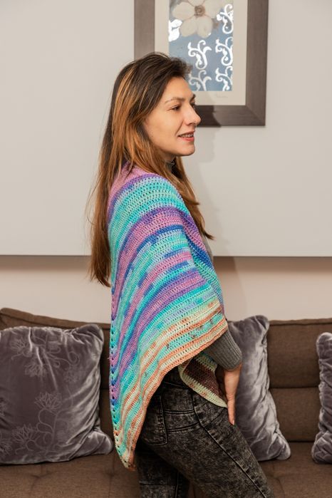 Șal croșetat handmade