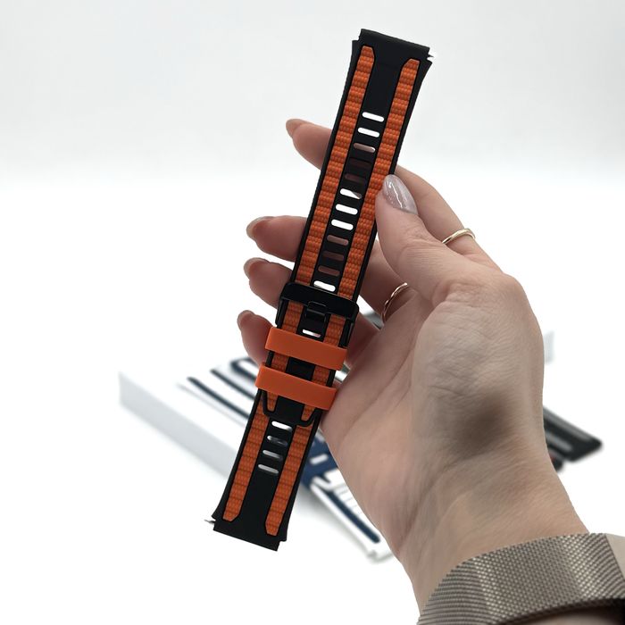 Двуцветна каишка от висококачествен силикон за Huawei Ultimate 2