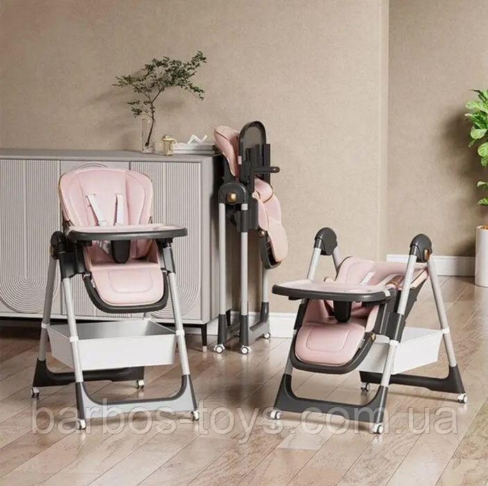 KIDILO original Стульчик для кормления 3 в 1 шезлонг качелями