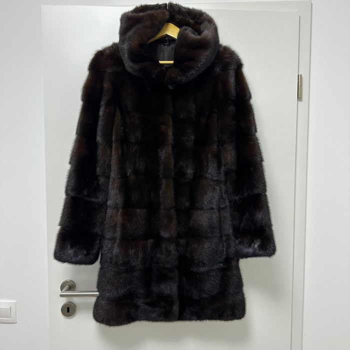 blana de nurca naturala maro