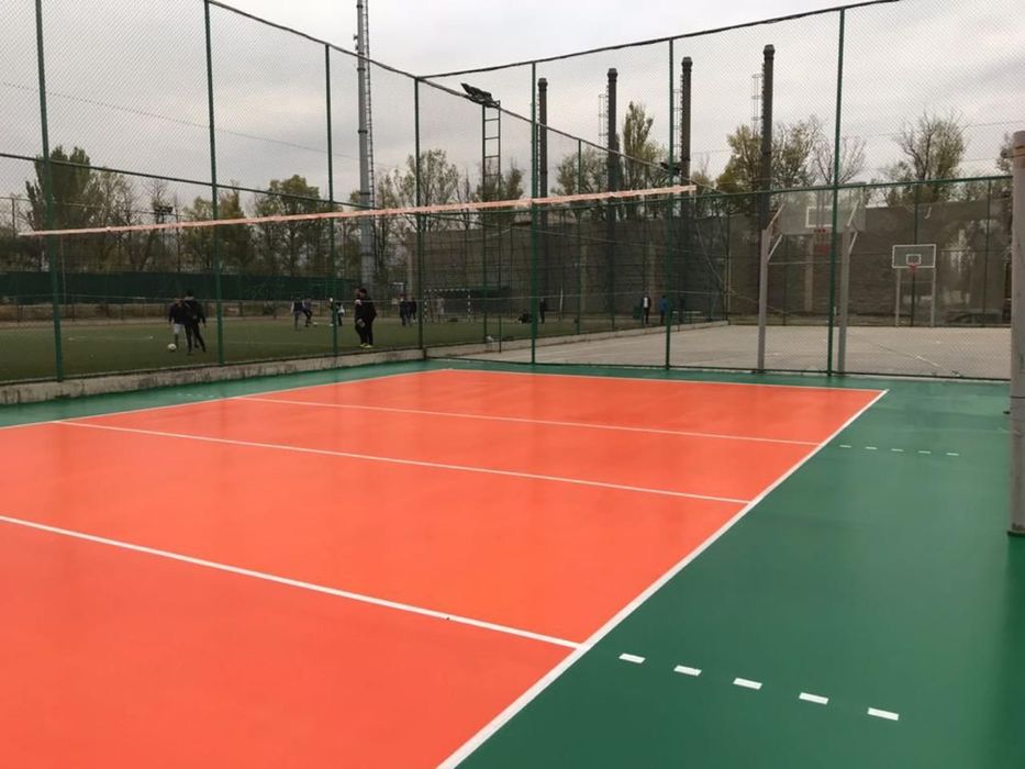 Эпоксид Полеуретан полы Разметка паркинг Топинг