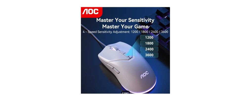 Игровая проводная мышь AOC