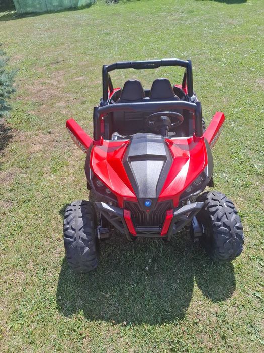 Masinuta electrica pentru copii cu 2 locuri, UTV BUGGY, 4X4, 12V10AH, roti EVA, Rosu