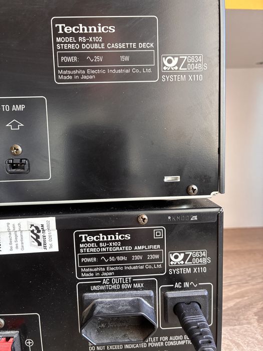 Усилвател + касетен дек Technics