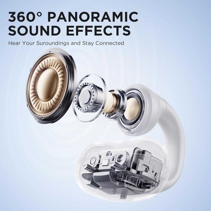 Безжични слушалки Sanag с Bluetooth 5.3 с калъф, iPhone и Android