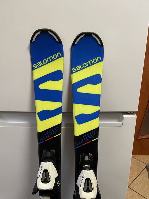 Schiuri copii 100 cm salomon cu clapari skiuri set