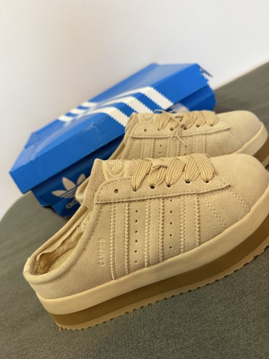Adidas campus crem slippers 38,39