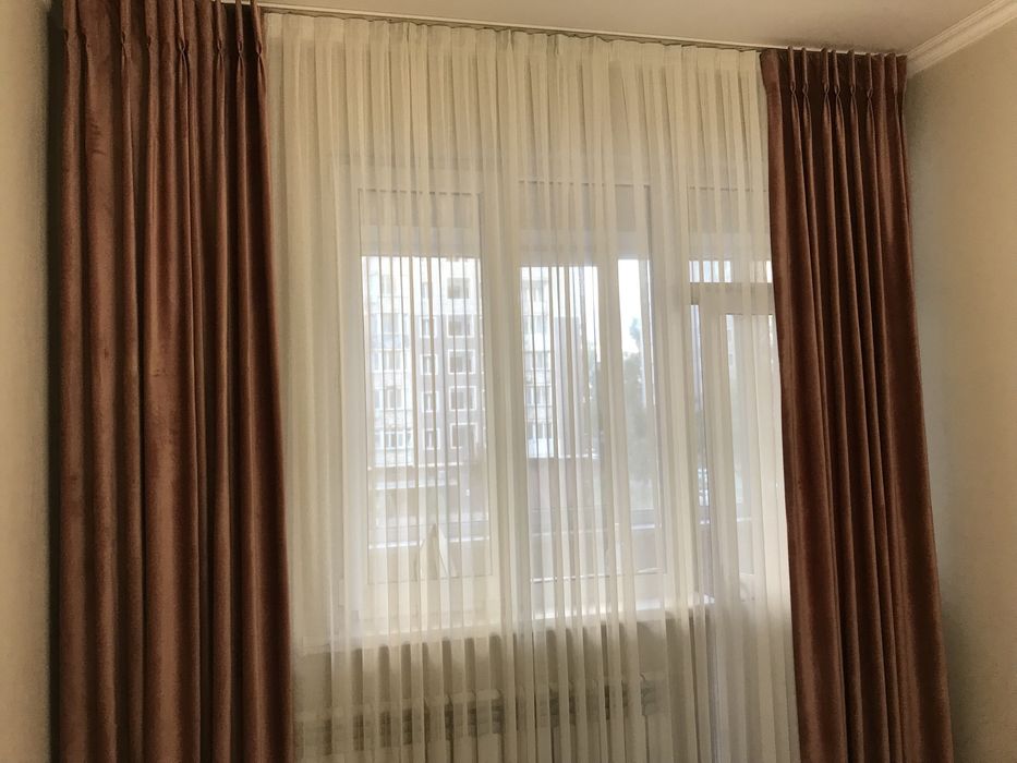 Продаю шторы лен + бархат