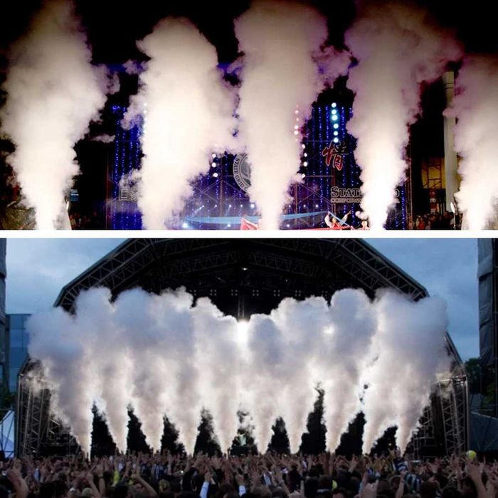 Confetii, jeturi CO2, Aruncatoare de scantei