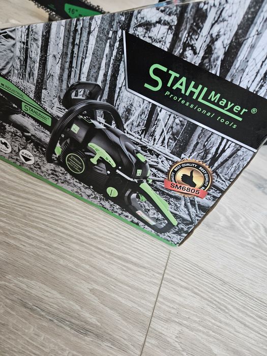 Немска бензинова резачка Stahlmayer 68 куб, шина 40 см, 4,5 kW