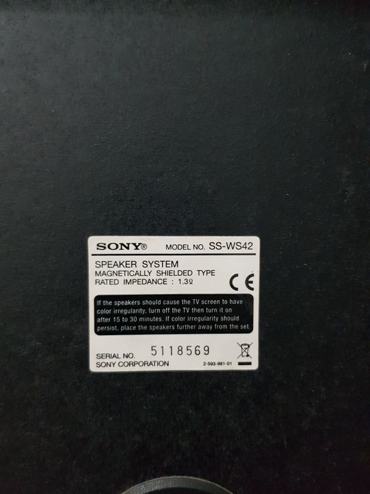 Subwoofer sony pasiv