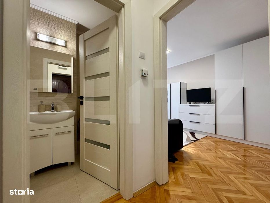 Apartament 1 camera, tip D, Nufarul, renovat recent