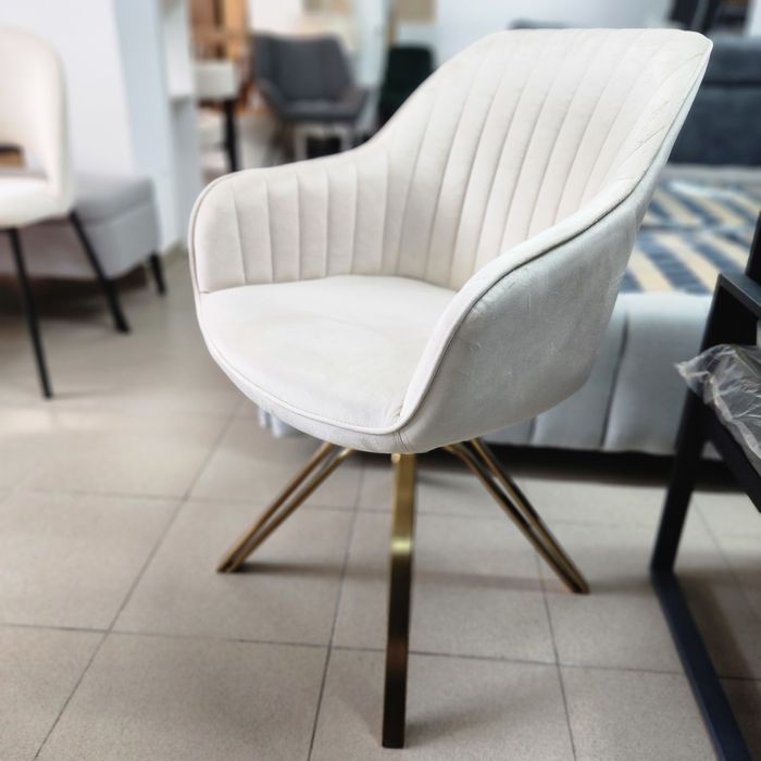 NOU Fotoliu rotativ cream, rotativ