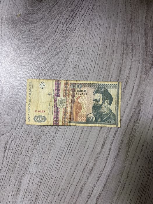 Bacnota de 500 lei romanesti