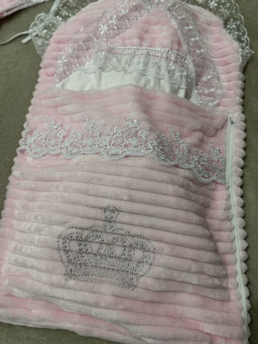 Конверт плед на выписку новорожденных