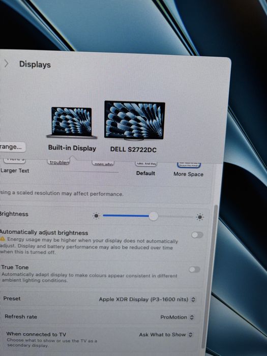 Монитор DELL S2722DC Plus QHD 2K Usb-c 75HZ