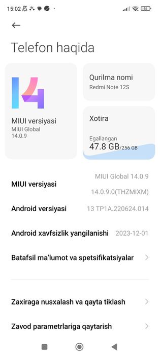 Redmi Note 12S 256gb