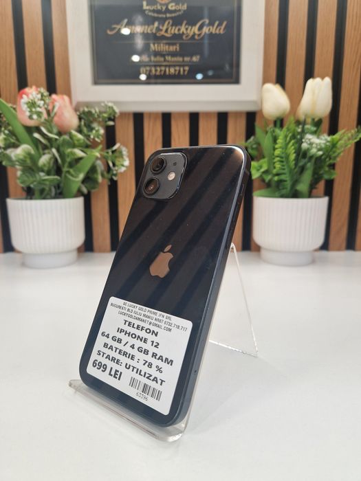 Iphone 12 64GB 4GB RAM 78% Baterie Garantie!#63396