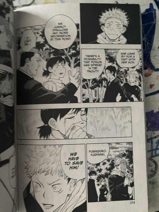 Vand jujutsu kaisen manga volumul 1
