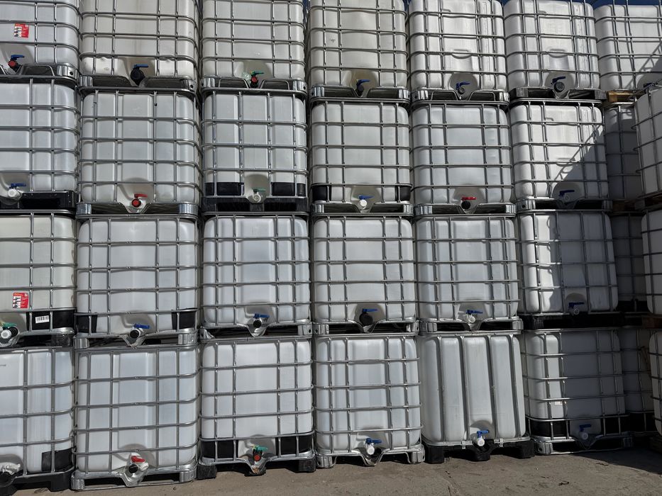 Ibc 1000 l curat cu capac si robinet