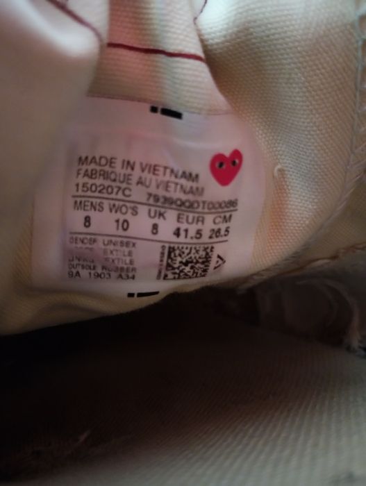 Converse X Comme Des Garcons Play