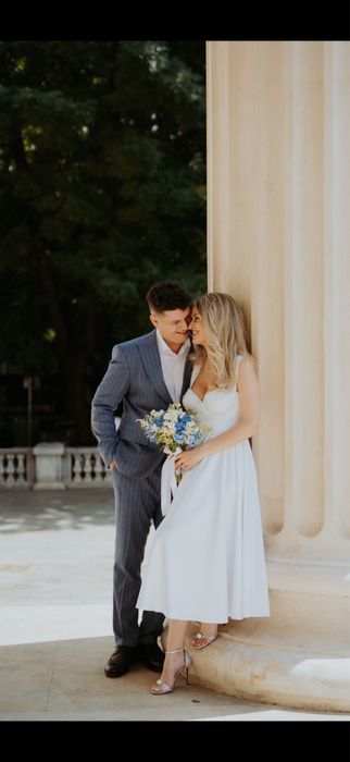 Rochie alba cununie, custom made, Poshlove