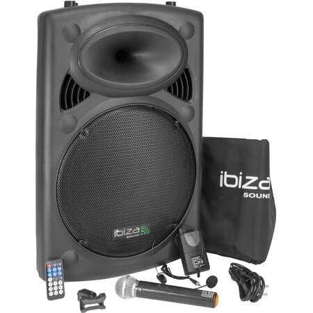 Ibiza Sound Boxa portabila 15"/38CM 800W 12/230V USB/MP3 CU BT