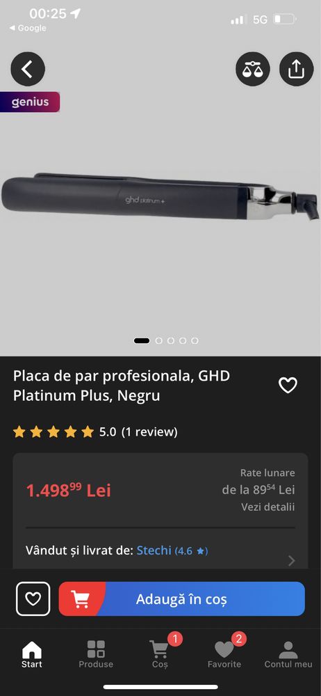 ghd Platinum Plus (Placa de intins parul) - Preturi
